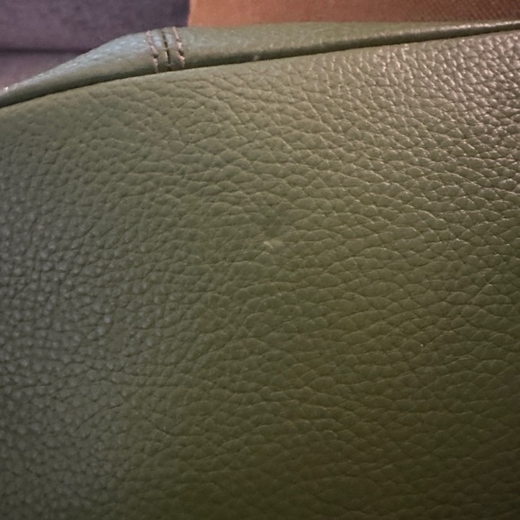Tignanello Green Shoulder Bag with Smooth Leather Finish - Picture 8 of 9